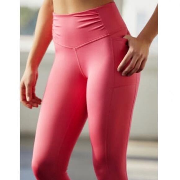 Free People Pink Breathe Easy Leggings - Picture 7 of 9